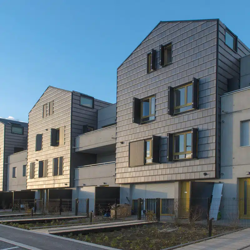 Réalisation EDILIANS tuile terre cuite façade HP 10 Huguenot